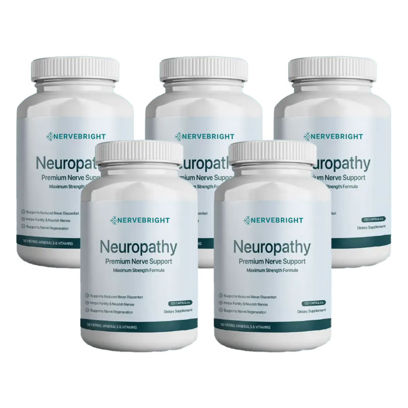 NerveBright™ Nerve-Support | Sig farvel til brændende og følelsesløse nervesmerter på helt ned til 3 dage!